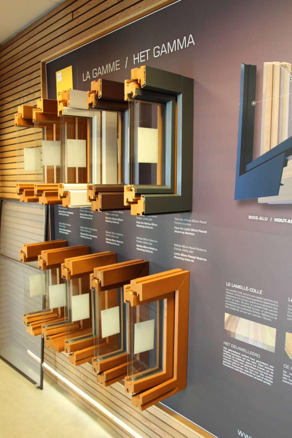 Atelier de la fenêtre pour tous vos châssis, vérandas, pergolas,... grand showroom à Pondrôme / Beauraing en Famenne