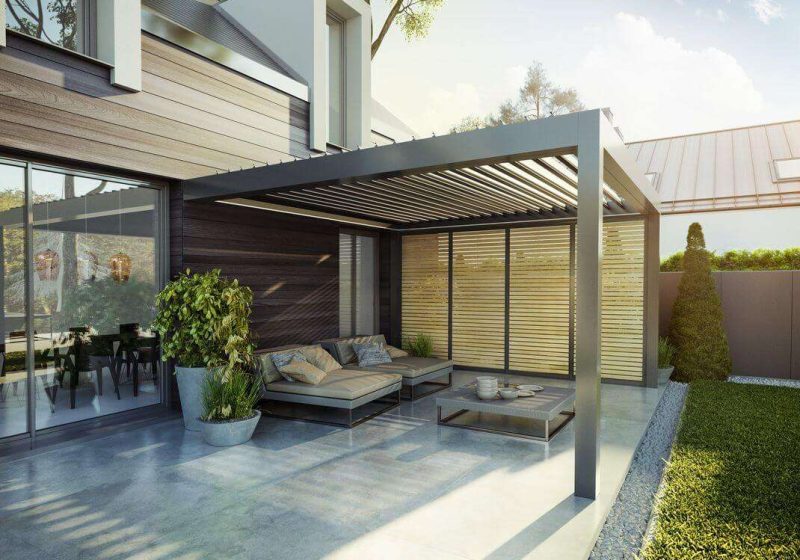 atelier-de-la-fenetre-pose-Pergola Bioclimatique (3) Pergolas bioclimatiques réalisées sur mesure par l'Atelier de la fenêtre à Beauraing en Famenne.